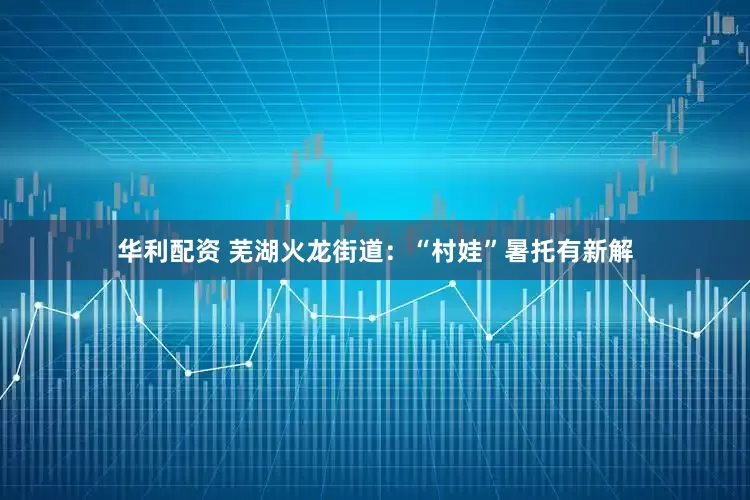 华利配资 芜湖火龙街道：“村娃”暑托有新解